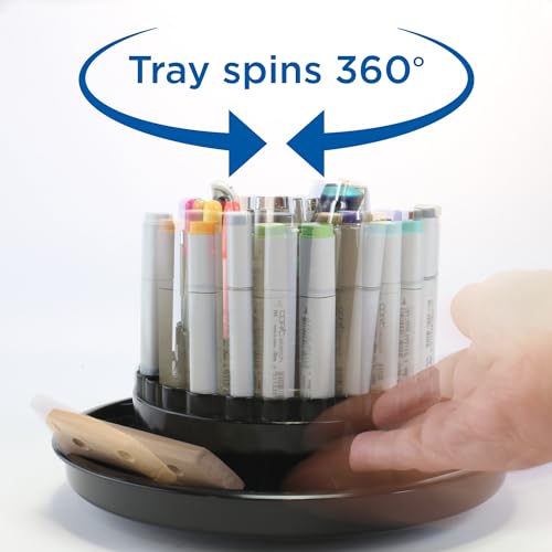 Alvin 9893-1 Spin-O-Tray Blanc pour trier les petits objets et libérer l'espace - 6