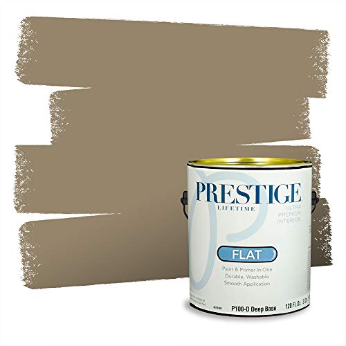 PRESTIGE Paints Interior Paint and Primer In One, 1-Gallon, Flat, Comparable Match of Valspar* Winter Delta*