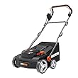 WORX Nitro Akku Vertikutierer & Rasenlüfter WG855E.9 - bis zu 400 ㎡ - Rechenbreite Arbeitsbreite 36 cm - bürstenloser Motor - 4 Stufe Höhenverstellung - inkl. 40 L Grasbeutel - ohne Akku & Ladegerät