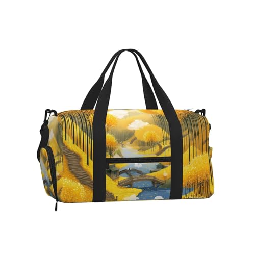 Sac de sport Mexpekil grand sac de voyage et de fitness avec poche chaussures