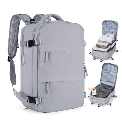 Image of coofay Vacuum Backpack Travel with Pump Vacpack Travel Backpack with Vacuum System Mochila de Viaje Compresion al Vacio Easyvacpack Airbag Backpacks for Traveling Carry on Luggage