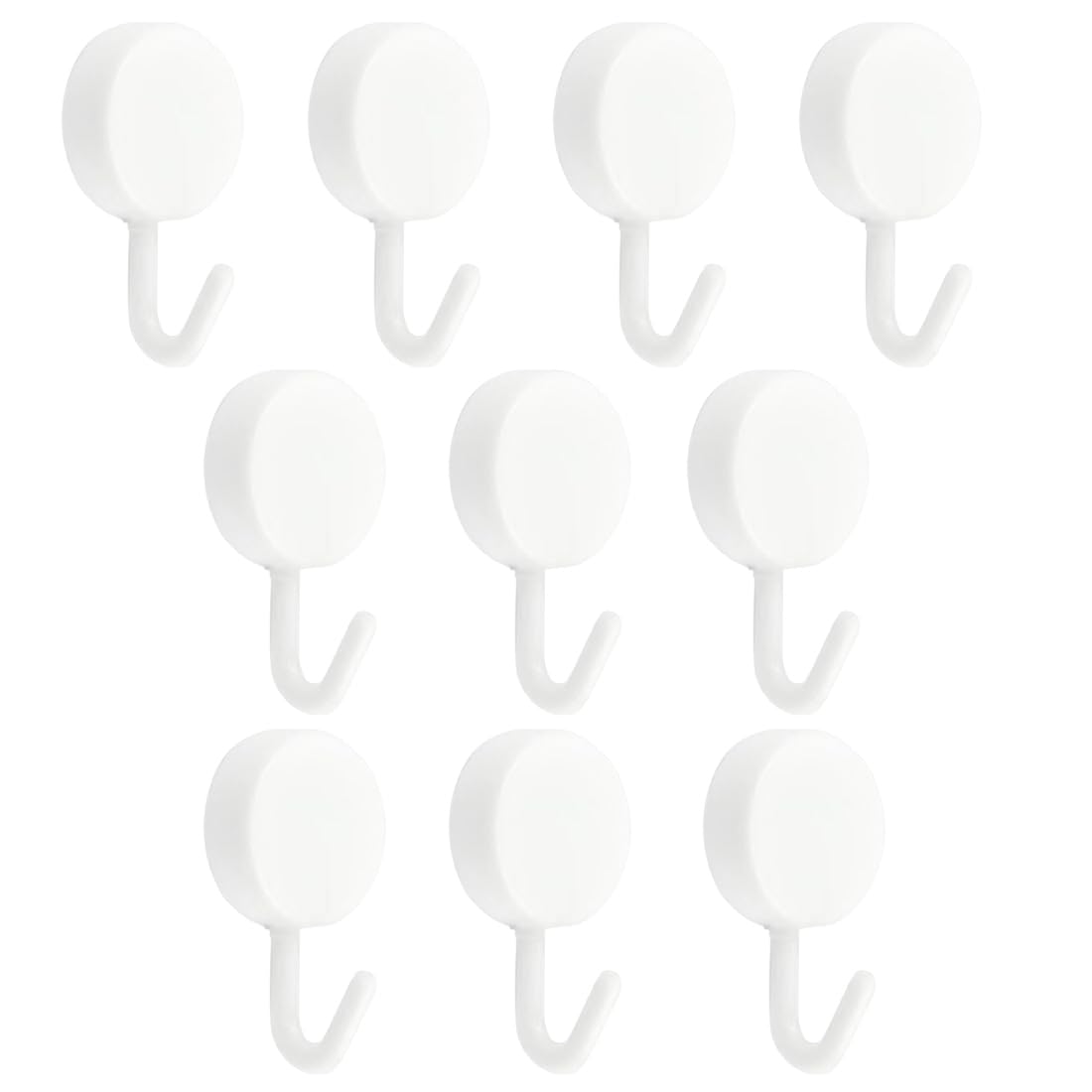 HAGNA 10 Pezzi Gancetti Adesivi, Appendini Adesivi, Piccoli Ganci Da Parete Bianco Senza Foratura O Chiodi, Per Appendere Bagno, Cucina, Soffitto, Parete, Porta, Accappatoi