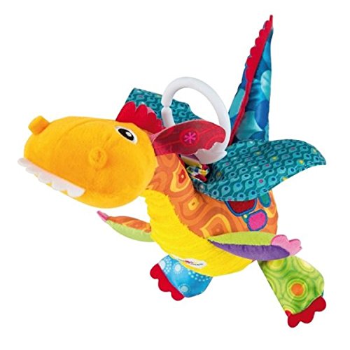 TOMY Lamaze - Peluche Flynn Le Dragon L27185, Peluche Bébé à Clip pour Berceau ou Poussette, Jouet d'Éveil Bébé, Jouet Éducatif Multicolore, Convient dès la Naissance