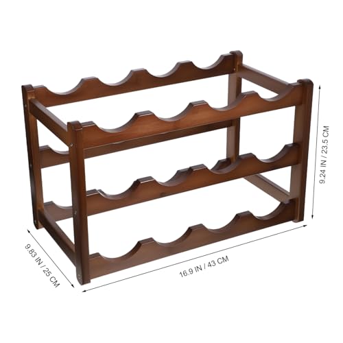 Soporte para botellas de vino en bambú miniatura 6