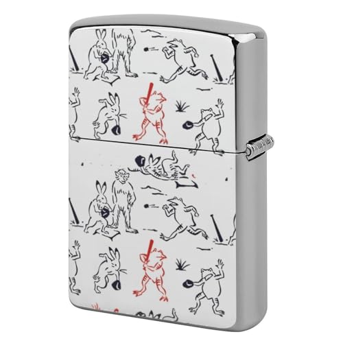 ライターケース ZIPPO/ジッポー兼用ケース 鳥獣戯画 ジッポライターカバー 互換性のある 軽量 おしゃれ 両面プリント メンズ レディース 贈り物