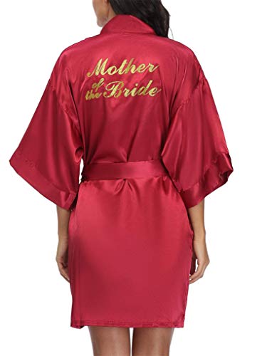 Image of Giova Women Bridal Robe for Bride and Bridesmaid Getting Ready Wedding Party Bathrobe