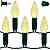 YULETIME Warm White C6 Strawberry LED Christmas Lights, 33 ft 100 Count 4" Spacing One-Piece High Waterproof UL Certified String Light (Warm White)