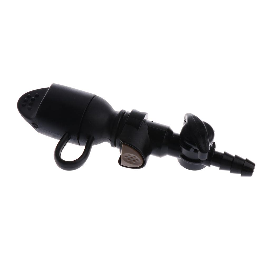 Water Bag Hydration Pack Bite Valve Nozzle Bladder Black 11.5x4.5cm Straight-picture-10