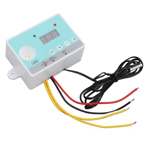 EBTOOLS HDディスプレイ付きデジタルインキュベーターサーモスタット、正確な卵モニタリングのための使いやすいDIYキット、AC 110V-220V