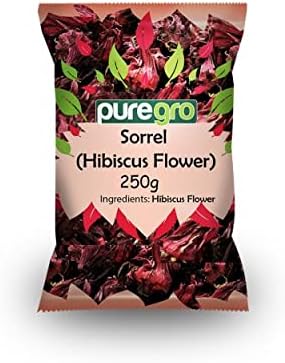 Puregro Dry Sorrel Hibiscus Flower / Flor de Jamaica - 250g
