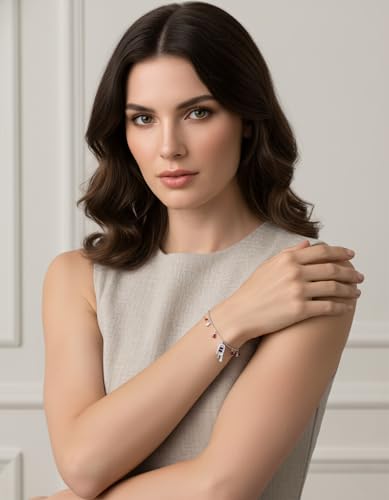 Image of KOURA 925 Sterling Silver Bracelet for Women & Girls | Sleek Adjustable Link Design | Timeless Silver Jewellery for Everyday Use, Work, Celebrations & Thoughtful Gifting