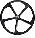 llantas para bicicleta fixie Bujes delantero y trasero: freno V-brake, buje con rodamiento de brida de aleación de aluminio / delantero 36 agujeros, trasero 36 agujeros / delantero 100 mm, trasero 120 mm de ancho de brida, cassette fixie 17T.