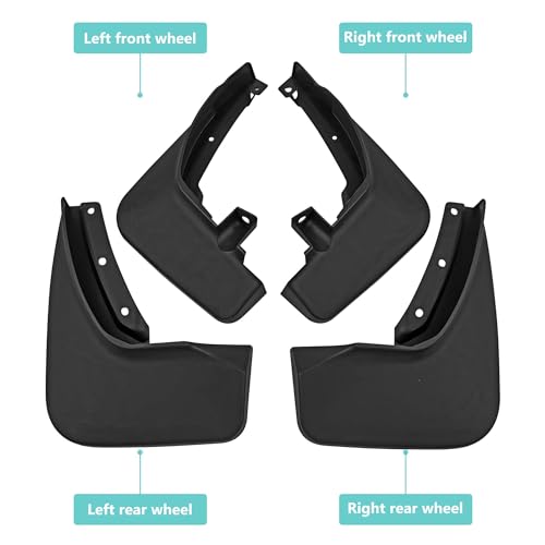 Image of Mud Flaps Compatible with 2025 Ford Explorer Accessories 2020-2024 Splash Guards All Weather Fender Guard Mudguards Sediment Protection No Need to Drill Holes