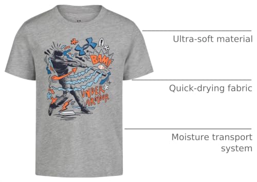 Image of Under Armour Boys' Short Sleeve Sports Graphic T-Shirt, Lightweight & Breathable, Relaxed Fit