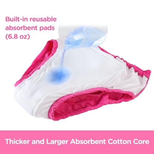 Image of Littleforbig Soft Silky Underwear Comfortable Washable Reusable Primary Comfort Cloth Adult Training Pants