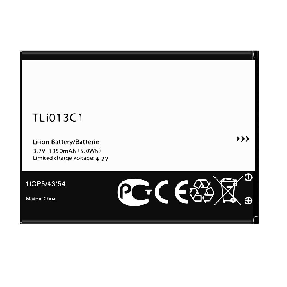 Svenirven TLi013C1 Battery for One Go Flip Phone 4044W 4044T 4044O 4044V 1350mAh