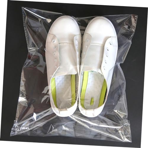 100pcs Self-adhesive Transparent Plastic Packing Bags for Clothes and Shoes Garment Storage Bags with Moisture Protection for Home Use2