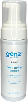 Fake Tan Self Tan Tanning Mousse - Moisturising Mousse for Sun-Kissed Glow, Nourishes, Tones, and Softens Skin with DHA and Plant Extracts for Natural Long-Lasting Finish DARK