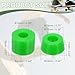 YELARXI Skateboard Bushings, Skateboard Truck Rebuild Long-Board Kit Bushings Washers Pivot Cups-Fitting for (Outdoor Skateboard Parts) 92A & PU & Green