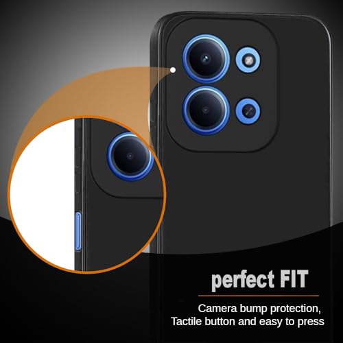 Image of Back Cover Compatible with Mi Redmi 15C 5G / Poco C85 5G | Full Camera Protection | Premium Liquid Silicon Case | Flexible Bumper Case for Mi Redmi 15C 5G / Poco C85 5G (Black)