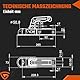 GEARMONSTER Zugkugelkupplung 800KG, Zugmaul Anhanger Vierkant, 50mm Universal Kugelkupplung Anhängerkupplung WW8-G