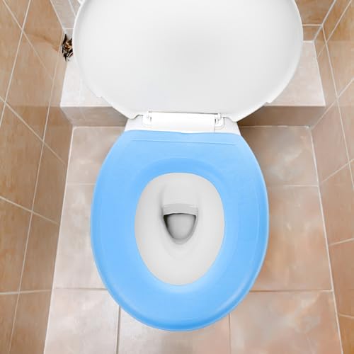 2 Fundas de Asiento de Inodoro EVA Lavables Cojín WC Reutilizable 6