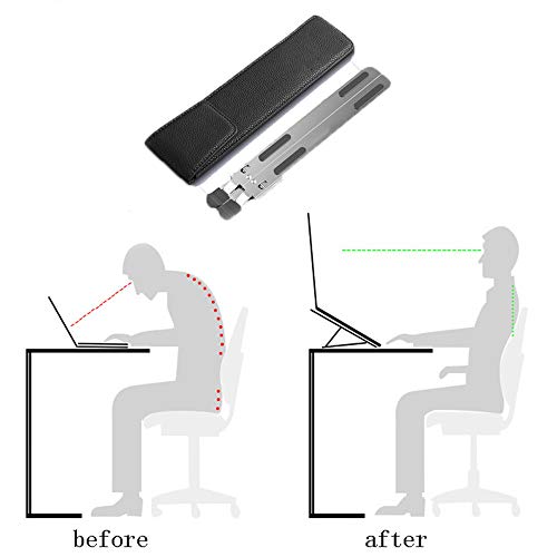 Support pour Ordinateur Portable Contre la Douleur Cervicale Plateau Réglable - 8