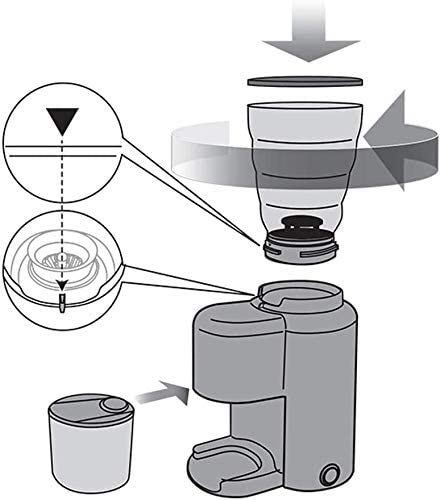 ZOUSHUAIDEDIAN Elektrische Kaffeemühle mit 39 Schleifeinstellungen, Einstellbarer Kaffeebohnenschleifer for Espresso… – Bild 7