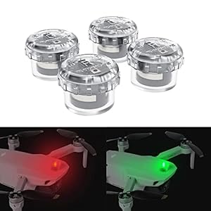 4Pcs Drone Lights Strobe Light Universal Quick Flash Drone High Light LED Navigation Light Kit Signal for DJI Mavic Mini 2 Mavic Air 2 Mavic 3 Air 2s Mini 3 Drone Accessories