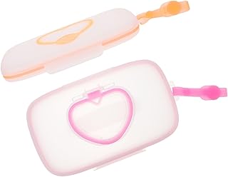 minkissy 2 Pçs Caixa De Lenços Umedecidos Estojo De Armazenamento De Lenços Umedecido Portátil Estojo De Lenços Umedecidos Dispensador De Lenços Umedecidos Caixa De Lenços Umedecidos Pp