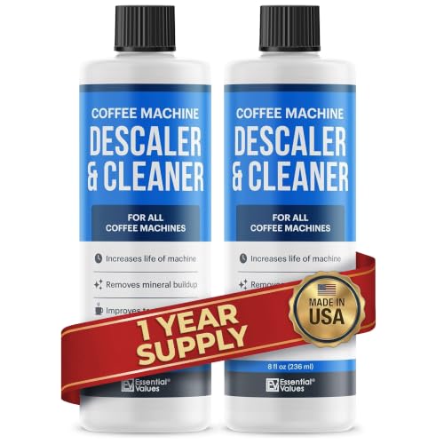 Essential Values Descaler, Universal Descaling Solution, Made in the USA for Delonghi, Keurig...