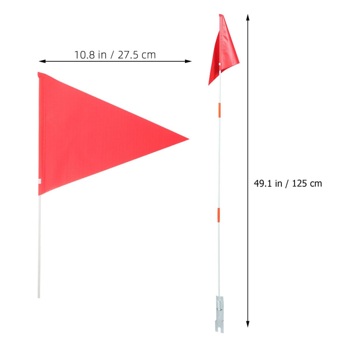 ifundom 5 Piezas Bandera de Seguridad para Bicicleta con Bandera Triangular para y Visibilidad Bicicletas para Accesorios de Seguridad