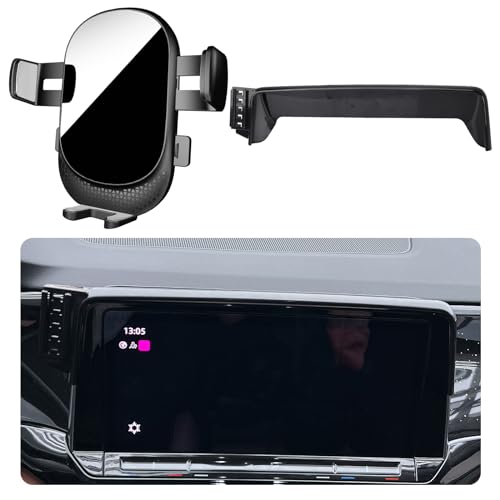 Car Phone Holder for Volkswagen Atlas & Atlas Cross Sport Auto Accessories [Only for 2024 VW Atlas/Atlas Cross Sport] [Auto Lock Hands Free Cell Phone Mount Car fits for iPhone & All Smartphones]