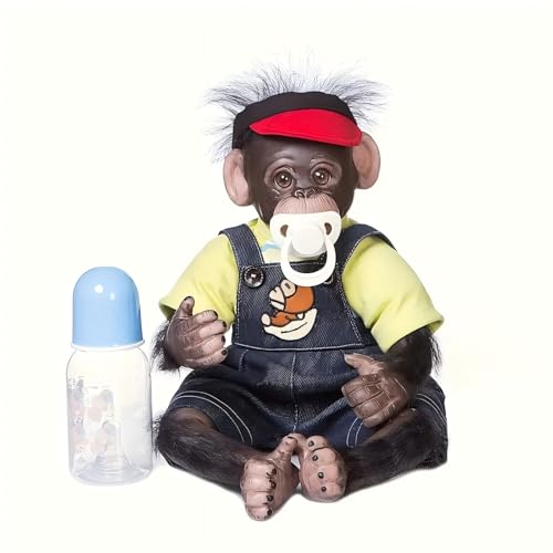 Muñeca Bebé Mono Reborn de 42cm Realista miniatura 1