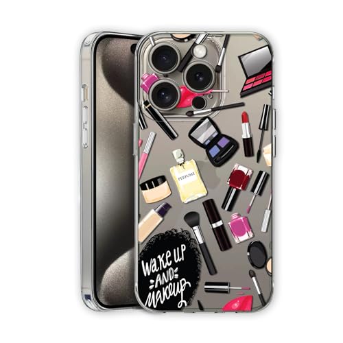 Image of Amazon Brand - Solimo UV Printed Soft Flexible Transparent Back Cover for Apple iPhone 15 Pro - D1244