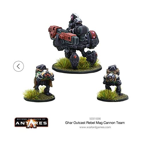 Mag Cannon Team Ghar Outcast Rebel Warlord Games figurine de science-fiction
