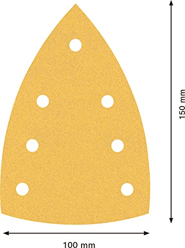 Bosch 10x EXPERT C470 schuurpapier met 7 gaten (voor Verf op hout, Hardhout, Ø 100x150 mm, Korrel 120, Professional Accessoires Multischuurmachine) - Afbeelding 4