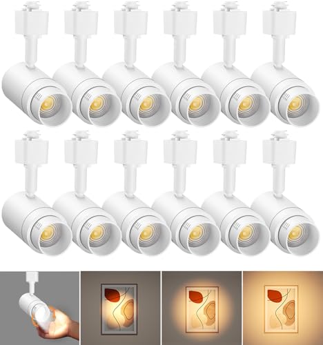 TuyuBEE Zoomable H Track Lighting Heads H Type Track Light Heads Dimmable LED Track Lighting...