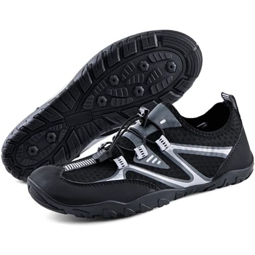 Image of WateLves Water Shoes Mens Womens Barefoot Beach Swim Shoes Quick-Dry Aqua Socks Pool Shoes for Surf Yoga Water Aerobics