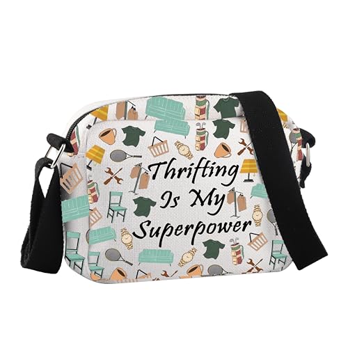 JNIAP Thrifting Day Crossbody Bag for Thrift Lovers