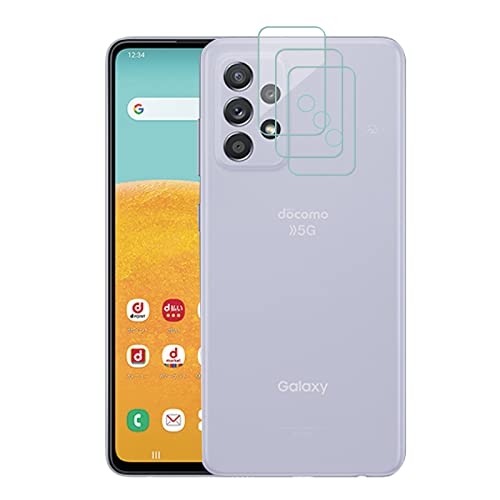 For Samsung Galaxy A52 5G SC-53B カメラフィルム サムスン ギャラクシー A52 5G レンズフィルム 【Jinmdz】【3枚セット】 硬度9H 耐衝撃 飛散防止 高透過率 自動吸着 超薄型 0.26mm Galaxy A5