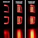 AmeriLite LED Light Bar Replacement Car Tail lights Set For 09-14 Ford F-150 - Passenger and Driver Side, Vehicle Light Assembly, Black