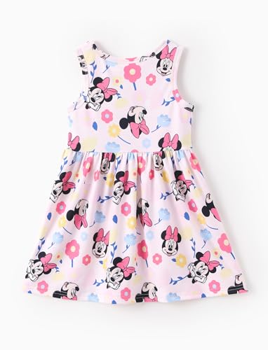 Disney Princess Frozen Elsa Minnie Mouse Girls Dress Sleeveless Casual Summer Outfit School Holiday Clothes Baby-Toddler2