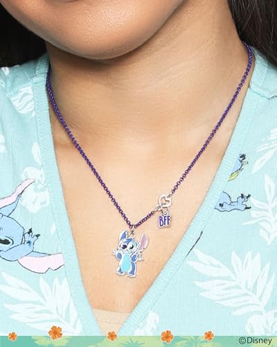 Disney Stitch BFF Necklace Set of 2 Official License, Best Friends Necklaces with BFF Charm and Stitch Pendant2