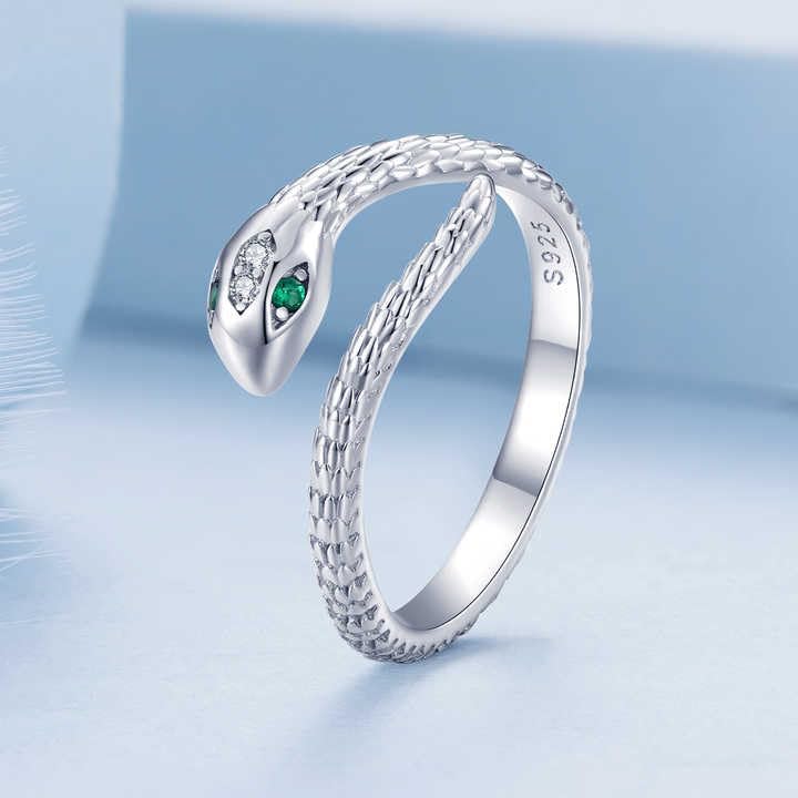 Dorunmo Snake Ring 925 Sterling Silver Open Adjustable Vintage Snake Rings for Women Statement Rings for Women Fashion Jewelry - Image 5