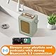 LEMEGA CR9 Tragbares Retro DAB Radio（DAB+, UKW,Bluetooth5.3, 60 Voreinstellungen,Wecker, 2 Weckzeiten, Sleeptimer,Kopfhöreranschluss,Holzetui, Lederoberfläche, Tragegriff）Digitalradio,küchenradio,Grün