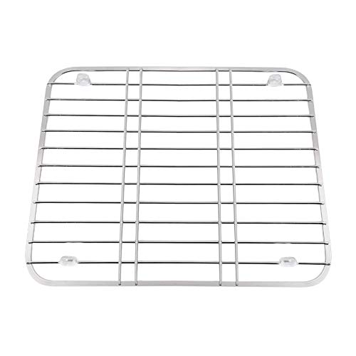Scolapiatti per lavello in acciaio inox, multifunzione, per cucina e frutta, griglia di protezione per lavello da cucina