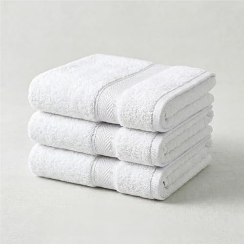 Huestia Bamboo Skincare Face Towels – 550 GSM Ultra Soft & Quick Dry – 30 × 30 cm – Gentle on Skin for Daily Skincare Use (Cloud Silk, Pack of 3, 550 GSM - 30x30 cm)