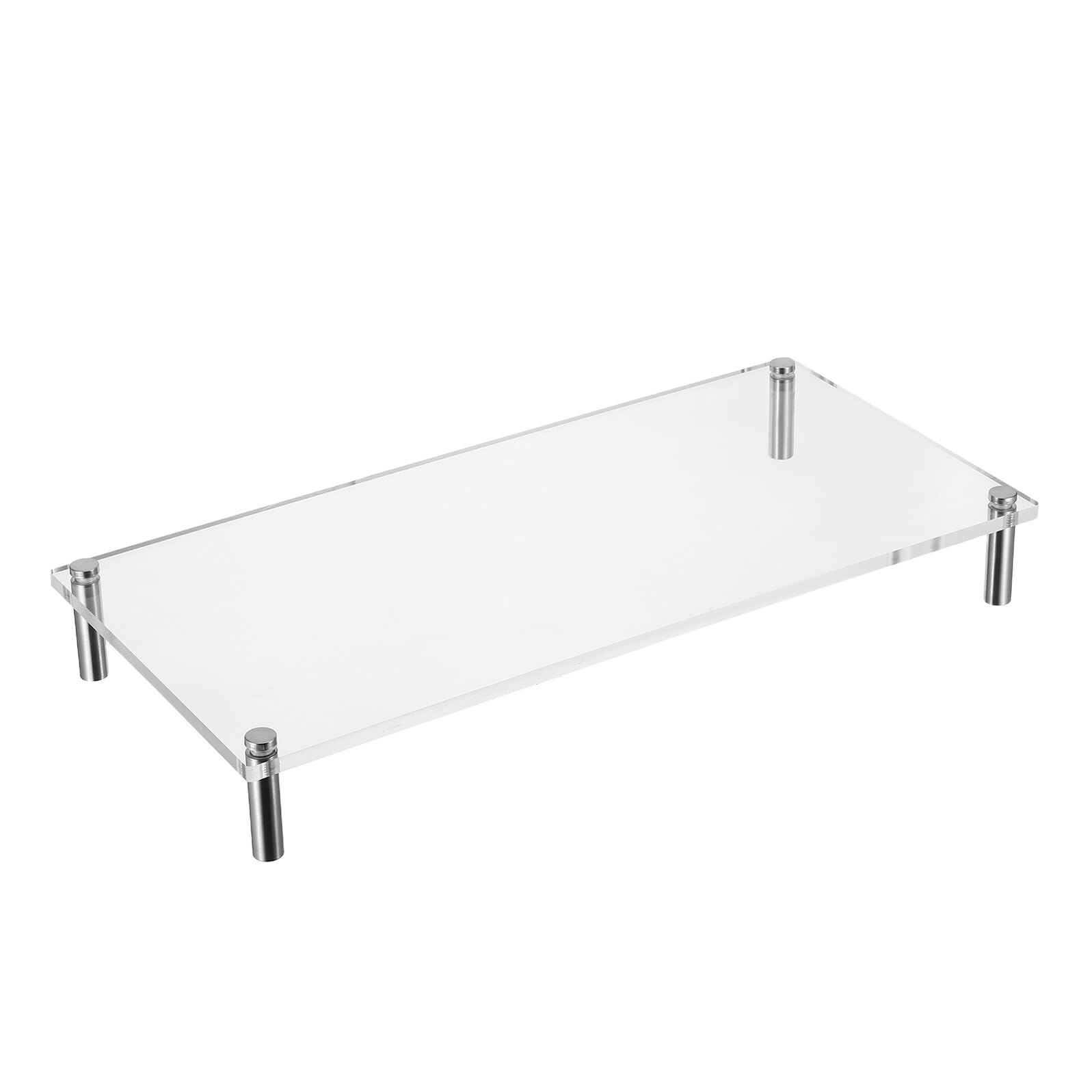 Rehausseur Écran pour Bureau Support pour Moniteur Rehausseur Transparent Fin Élévateur de Bureau pour Écran Ordinateur Support Surélevé pour Ordinateur