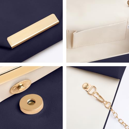 Image of Clutch Purses for Women Evening Bag Faux Suede Formal Party Wedding Cocktail Prom